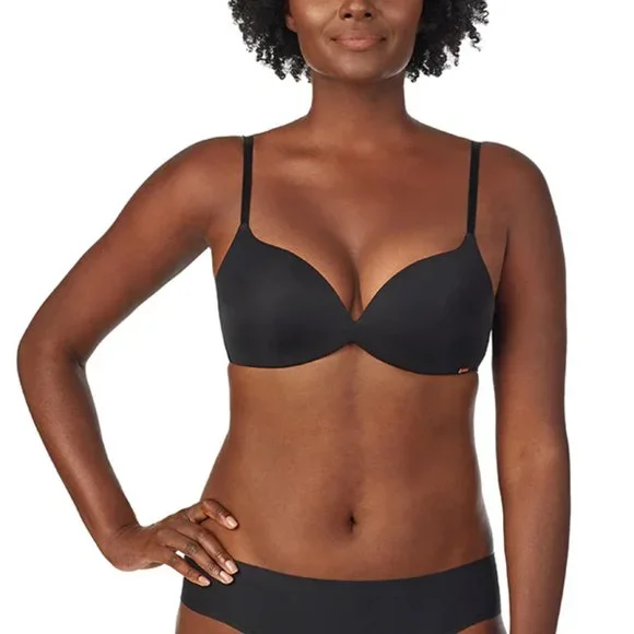 NWOT - LE MYSTERE Sheer Seduction Wireless Bra In BLACK (5325) 34C - Picture 6 of 10